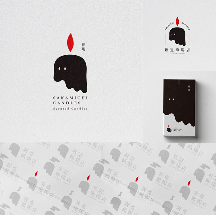 青岛logo设计公司解读日本设计师独特logo创作-蜡烛店品牌