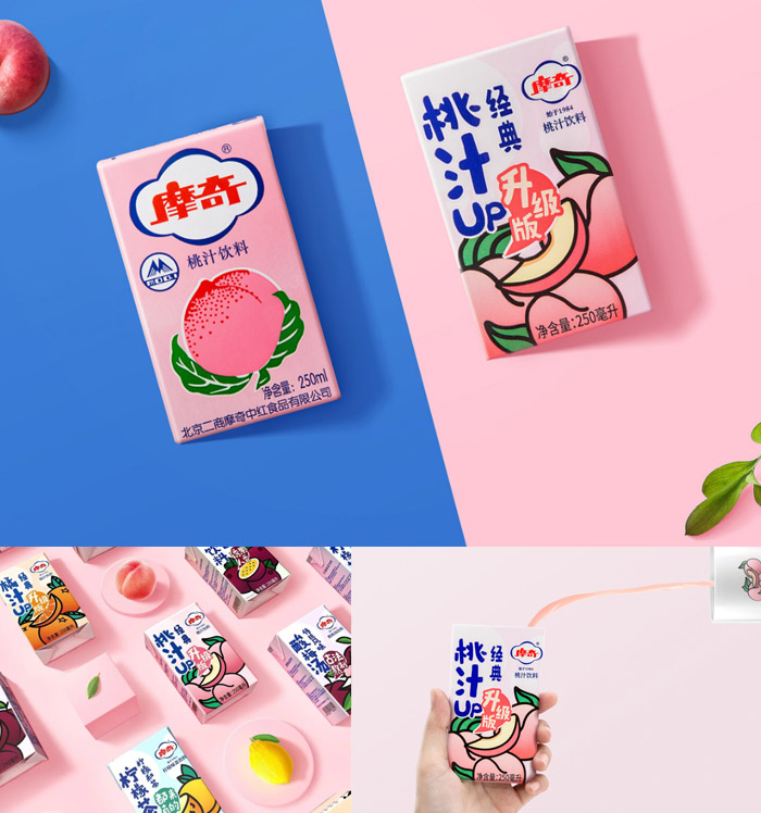 传统与新潮并重的摩奇饮料包装设计